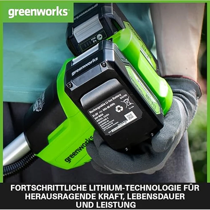 Greenworks Tools Akku G24B4 2.Generation (Li-Ion 24 V 4,0 Ah wiederaufladbarer leistungsstarker Akku passend für alle Geräte der 24 V Greenworks Tools Serie) – Bild 4