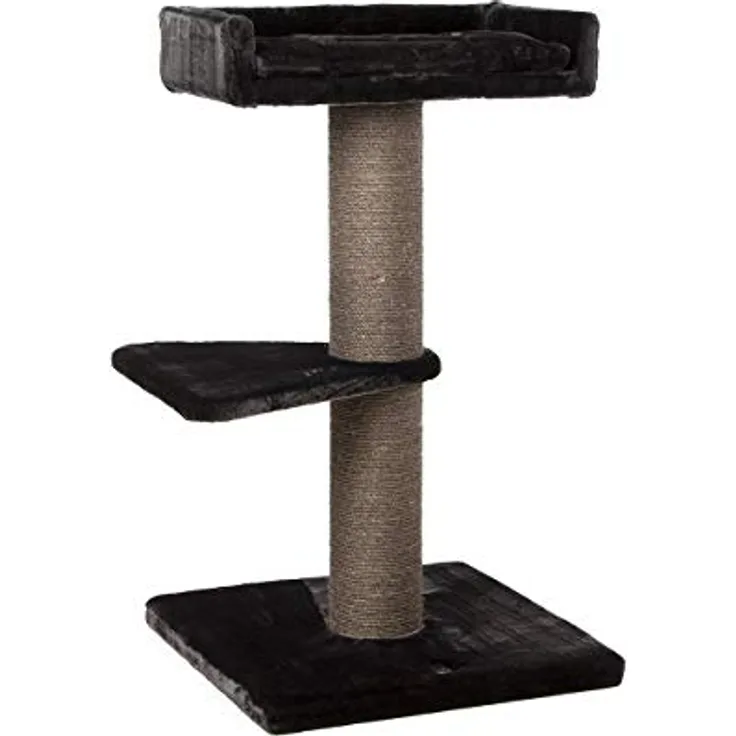 CanadianCat Company | Kratzbaum Barnie | grau | ca. 60 x 75 x 118 cm | Ø 18 cm Sisalstamm XXL, geeignet für große Katzen