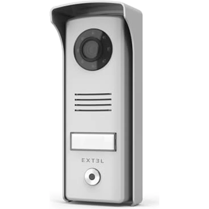 Extel COMPACT Video-Türsprechanlage, 2 Draht, 11 cm Touch-Monitor, Aluminiumgehäuse, Schwarz – Bild 4