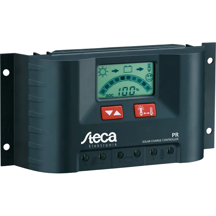Steca Solarladeregler PR 1515, Laderegler für Wohnmobile und Caravan, 12V, 15A