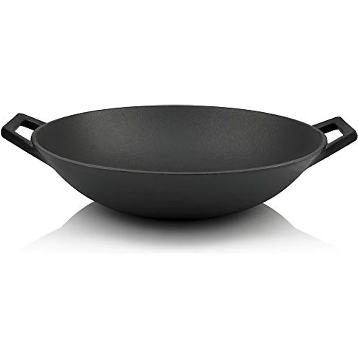 BBQ-Toro Gusseisen Wok I Ø 35,5 cm I Wokpfanne, Gusspfanne, Pfanne I induktionsgeeignet – Bild 1