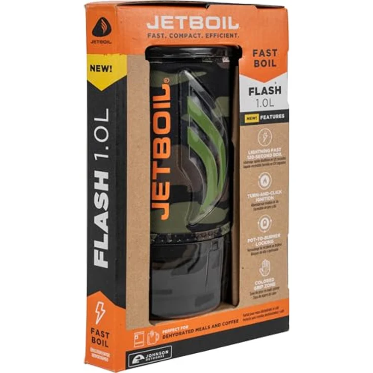 Jetboil Flash 1.0L, Campingkocher mit thermochromatischer Wärmeanzeige und Dreh-Klick-Zündung, kompaktes Design – Bild 7