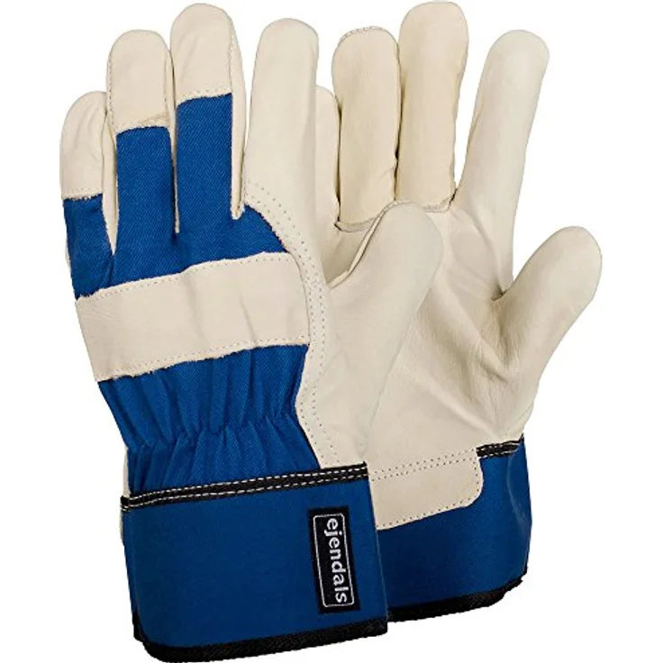 Ejendals Lederhandschuh Tegera 105, Größe 10, 1 Stück, blau / beige, 105-10