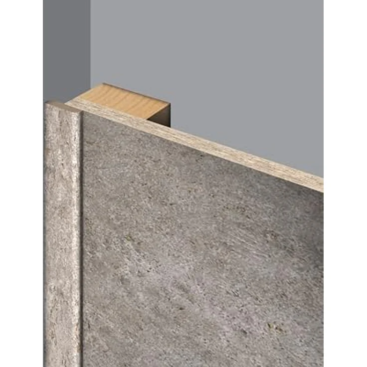 EGGER Abdeckleiste Decowall AL003, flache Wandverkleidung in Rovigo Beton, 2400 x 6 x 25 mm, langlebig und strapazierfähig, einfache Montage – Bild 1