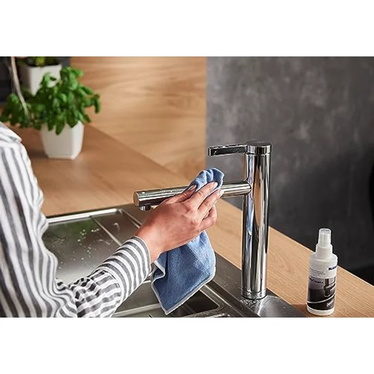 BLANCO Daily Clean | Reinigungsmittel und Pflegemittel für Spülen und Armaturen | Professioneller Kalkentferner für saubere Küchen | 150ml Spray | Abperleffekt für Küchenarmaturen – Bild 4
