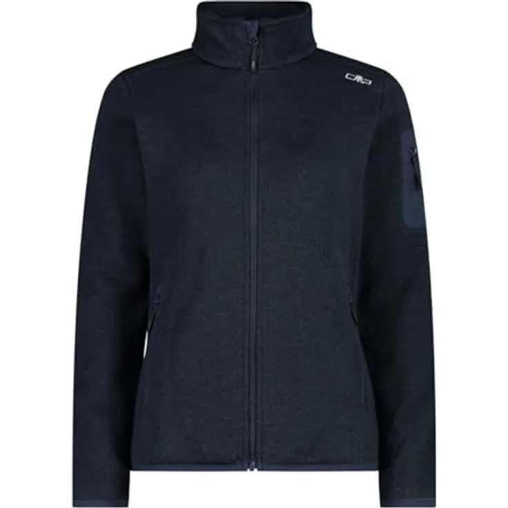 CMP Campagnolo Knit Tech, Damen Fleecejacke, Wärmeisolierend und Atmungsaktiv, Blau, Größe 44 – Bild 1