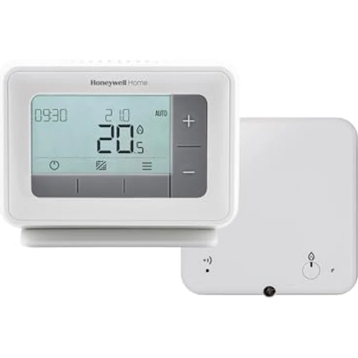 Honeywell Home Raumthermostat T4R, Funkthermostat mit Empfängerbox, original Y4H910RF4004 – Bild 2
