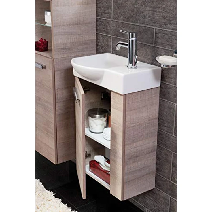 Fackelmann A-VERO Waschbecken 45 cm aus Keramik – Bild 4