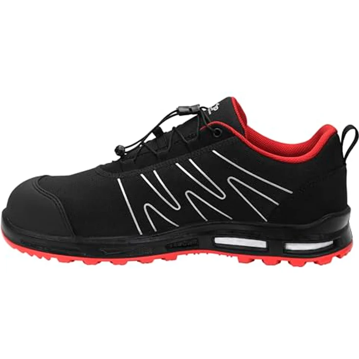 GCS ELTEN ENNO XXT Pro Low ESD S3S Sicherheitsschuhe, schwarz/rot, Größe 43, wasserabweisend, rutschfest, mit Kunststoffkappe – Bild 7