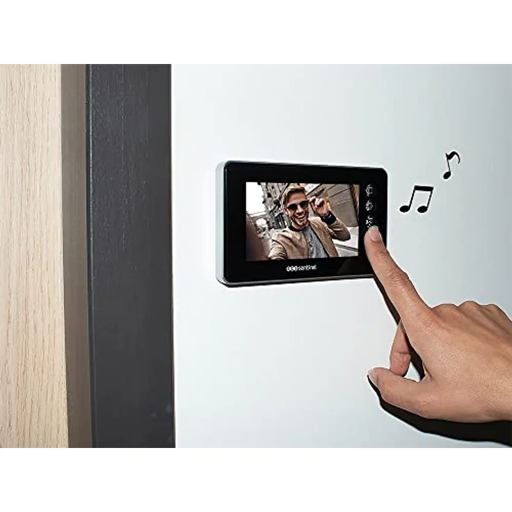 SCS Sentinel Prim'VisioFirst 4.3, Verkabelte Video-Türsprechanlage mit Nachtsicht, Aluminium-Front, 4.3" Monitor, IP44, Vandalensicherung – Bild 4