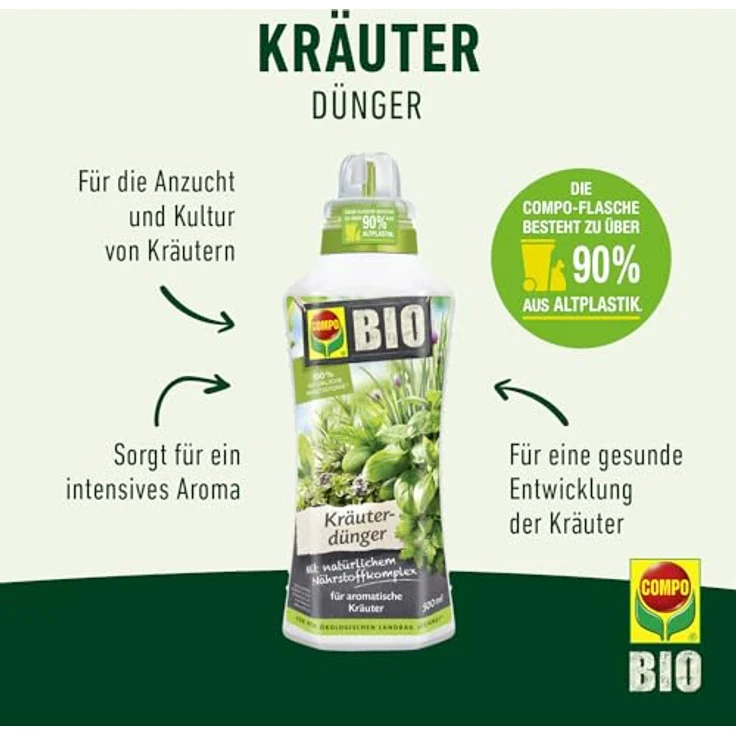 Compo BIO Kräuterdünger 500 ml – Bild 3