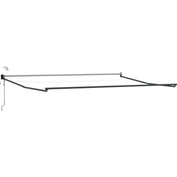 vidaXL Elektrische ausziehbare Markise, Braun 4,5 × 3 m, mit LED und Wettersensor, wetterbeständig – Bild 9
