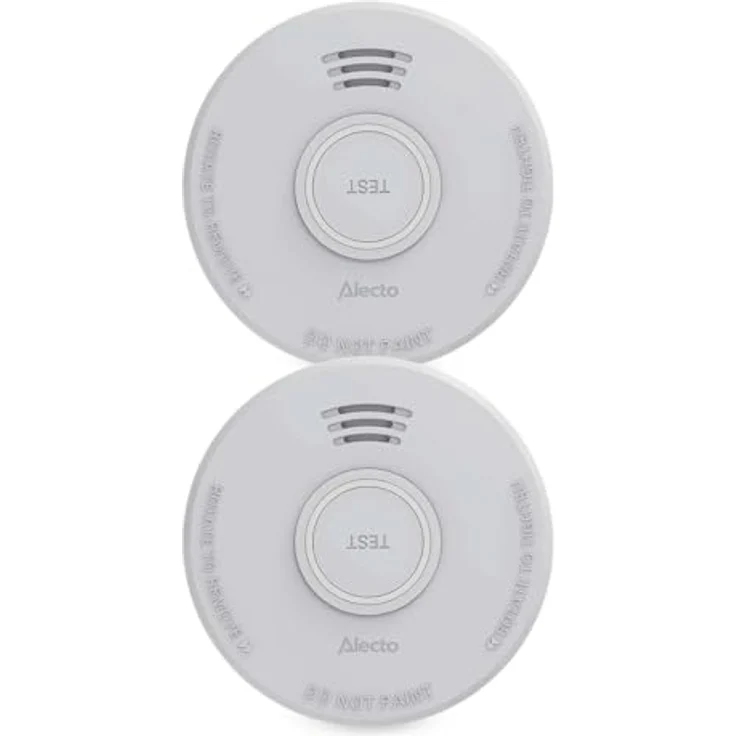 Alecto SD110, Rauchwarnmelder 2er Set mit fotoelektrischem Sensor, 10 Jahre Lebensdauer, 85 dB Alarm – Bild 1