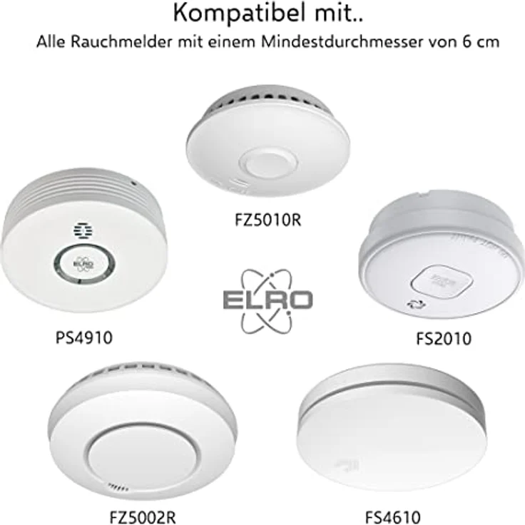 ELRO FM7000 Rauchmelder Magnet Montageset-6 Stück – Bild 5