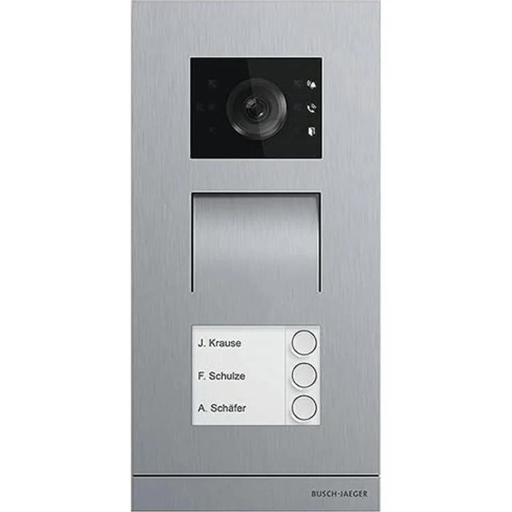 Busch-Jaeger A21381P3-S-03 Außenstation, Video, 3-Fach, Edelstahl (2TMA200010X0005) – Bild 3