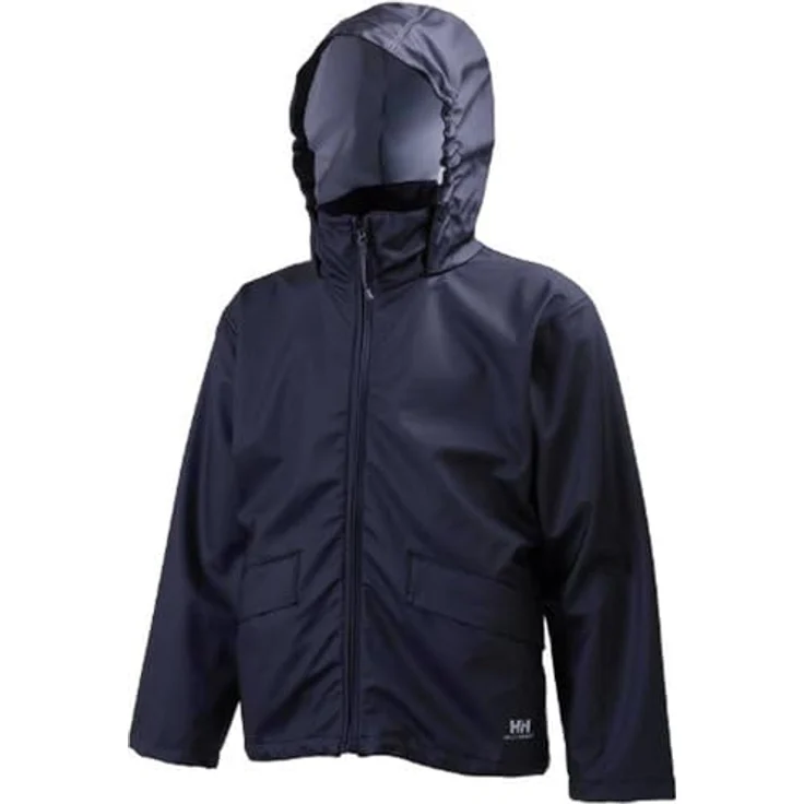 Helly Hansen Workwear Voss Jacket, Arbeitsjacke mit wasserabweisender Polyurethan-Beschichtung, verstaubarer Kapuze, reflektierenden Details, EN 343 3,1 zertifiziert – Bild 3