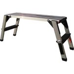 TECH-CRAFT® klappbare Arbeitsplattform 150 kg Klappbar Arbeitsbühne Trittbank Trittleiter Aluminium Laufbühne