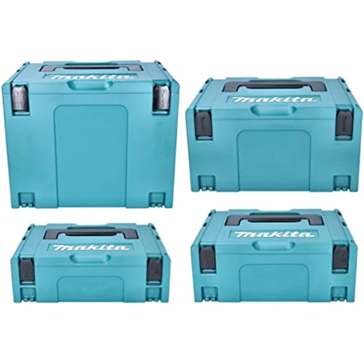 Makita Makpac Set Gr. 1 + 2 + 3 + 4 Transportbox und Werkzeugkiste