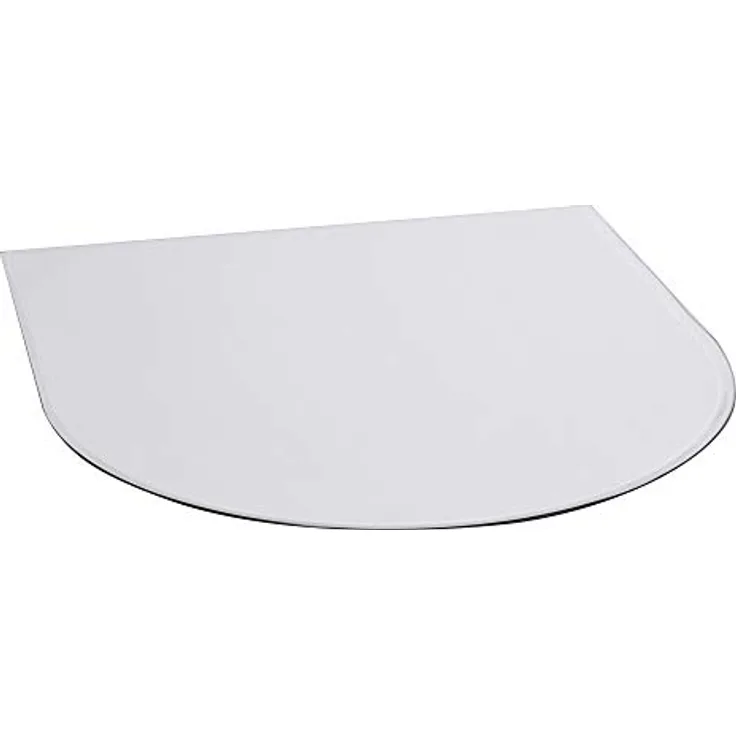 FIREFIX 1953/3 Glasbodenplatte, Rundbogen-Bodenplatte aus 8 mm Sicherheitsglas ESG mit 20 mm Facettenschliff, Hitzeschutz für Ofen, 1.000 x 1.200 x 700 mm