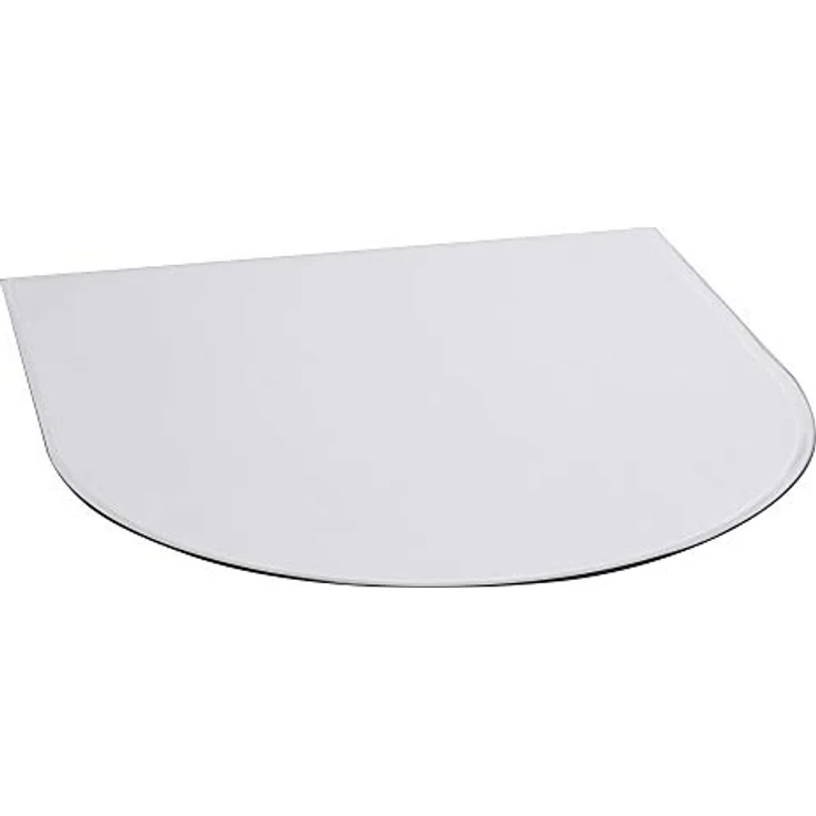 FIREFIX 1953/3 Glasbodenplatte, Rundbogen-Bodenplatte aus 8 mm Sicherheitsglas ESG mit 20 mm Facettenschliff, Hitzeschutz für Ofen, 1.000 x 1.200 x 700 mm – Bild 1