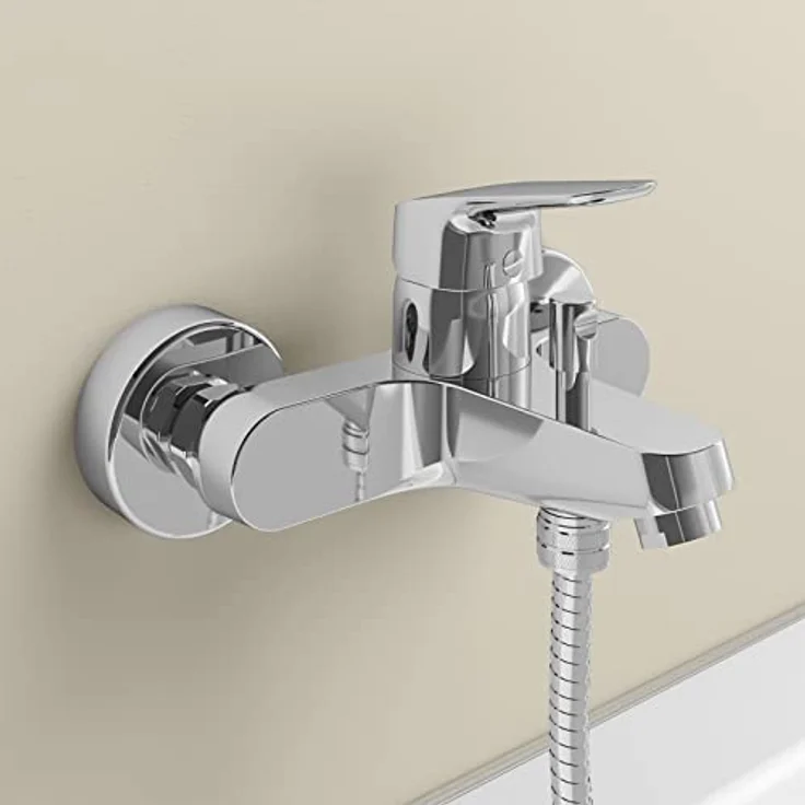 Ideal Standard Ceraflex Aufputz Badearmatur, Chrom, mit Eco-Einstellung und Heißwassertemperaturbegrenzer – Bild 4
