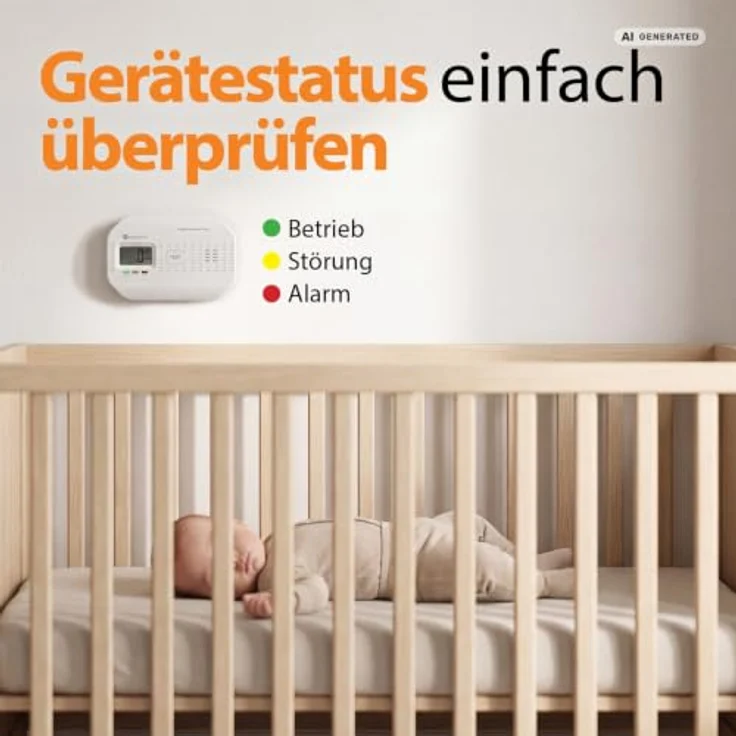 Smartwares CO-Melder FGA-03011, 10-Jahres-Sensor mit 5-Jahres-Batterien und 85-dB-Sirene – Bild 5