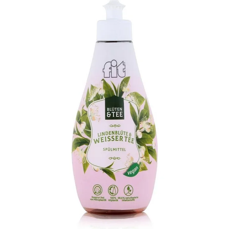 FIT fit Spülmittel Lindenblüte & weisser Tee, 400ml hautverträgliches Geschirrspülmittel mit hoher Spülkraft und frischem Duft
