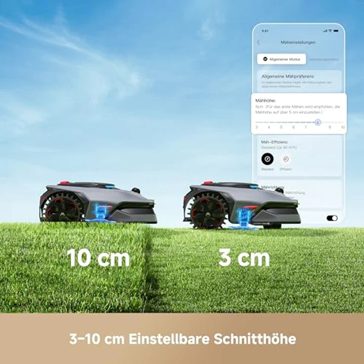 MOVA LiDAX Ultra 1200, Elektrorasenmäher Roboter mit RTK, 3D-LiDAR, AI Vision 360° und automatischer Kartenerstellung, mulcht bis 1200m², 5 cm Kantenschnitt – Bild 8