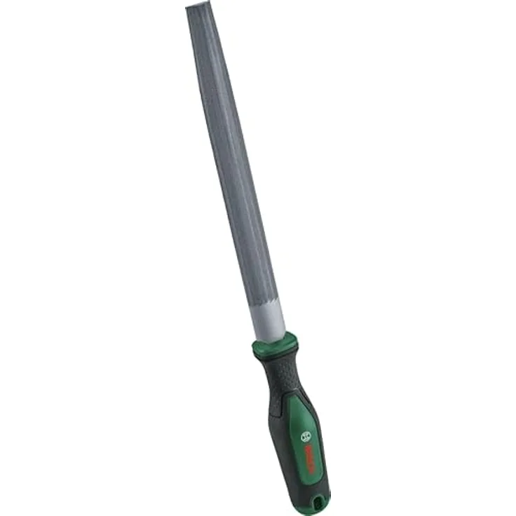 Bosch Home and Garden Metall-Halbrundfeile 200mm / 8", Hieb 2, aus gehärtetem Kohlenstoffstahl mit ergonomischem Griff, 1 Stück