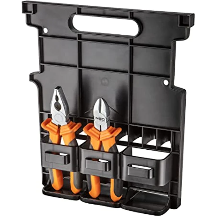 NEO TOOLS Modulbox auf Rädern, verstellbarer Teleskopgriff, belastbar bis 35 kg, Maße 530 x 385 x 690 mm – Bild 4