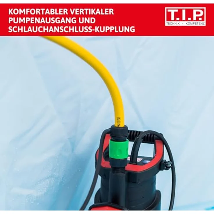 T.I.P. DRAINPRESS 3200-24 SET 30181 Flachsaugerpumpe 3.200 l/h Entwässerung max. Förderhöhe 24 m max. Förderdruck 2,4 bar max. Tauchtiefe 5 m max. Wassertemperatur 35 °C Kabellänge 10 m – Bild 5