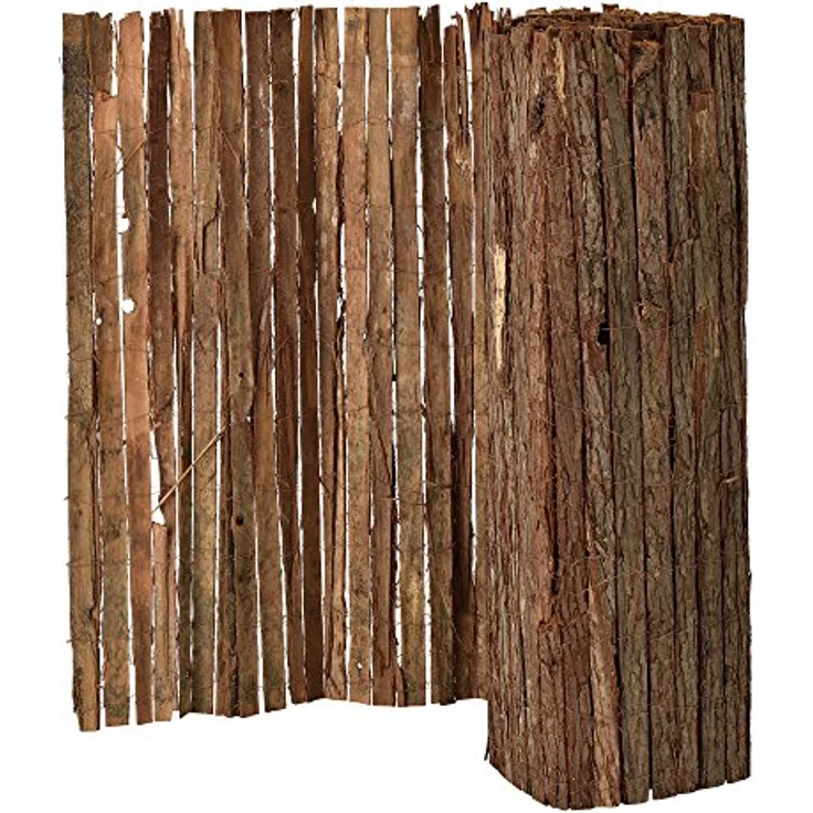 casa.pro Rindenmatte Sichtschutzmatte Sichtschutz Baumrinden Zaun 100 x 500 cm – Bild 3