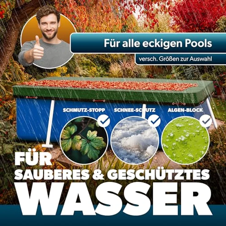 Poolomio Winterplane rechteckig 800 x 400 cm – Bild 3