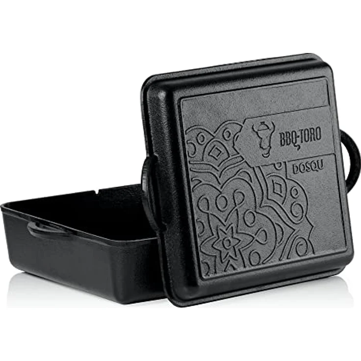 BBQ-Toro Ultimate Dutch Oven Pan | Gusseisen Kochtopf | 10,5 Liter Gusstopf | preseasoned | Bräter mit Deckel | PRO3+ Beschichtung – Bild 1