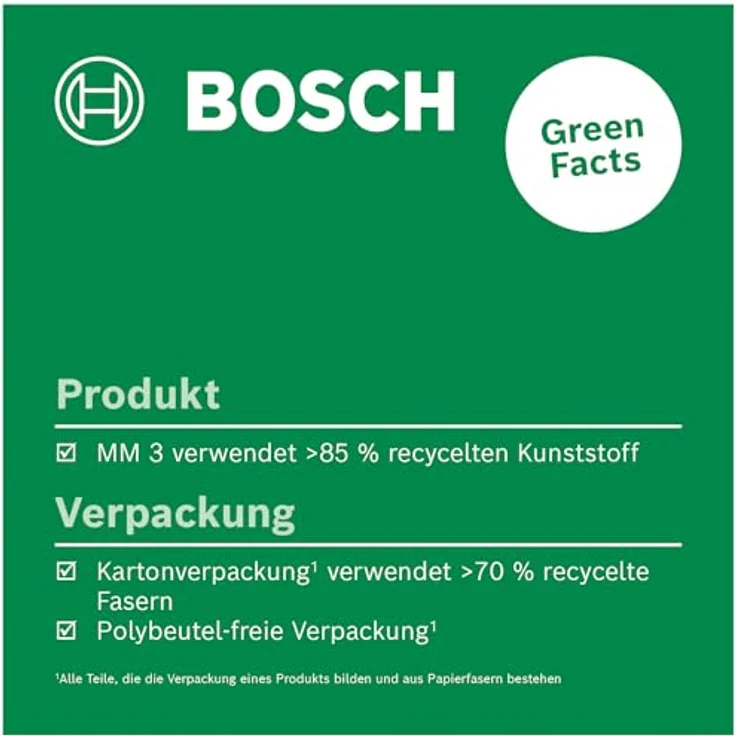 Bosch Stativ MM 3, für Kreuzlinienlaser, präzise Höhenverstellung, drehbare Klemmhalterung, nachhaltiges Produkt – Bild 3