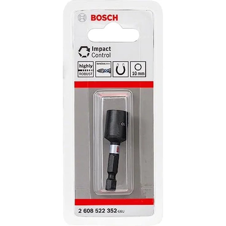 Bosch Accessories 2608522352 Steckschlüssel-Bit-Einsatz 10 mm 1/2', robust für Schlagschrauber, S2-modifizierter Stahl – Bild 2
