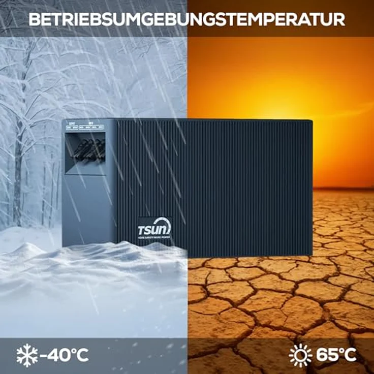 SUNNIVA TSUN SolarCan TSOL-DCU2000Lite 2 kWh DC Solarspeicher mit LiFePO4 Technologie, IP65, 2400 W PV Eingang, für Balkon, Dach & Haus – Bild 3