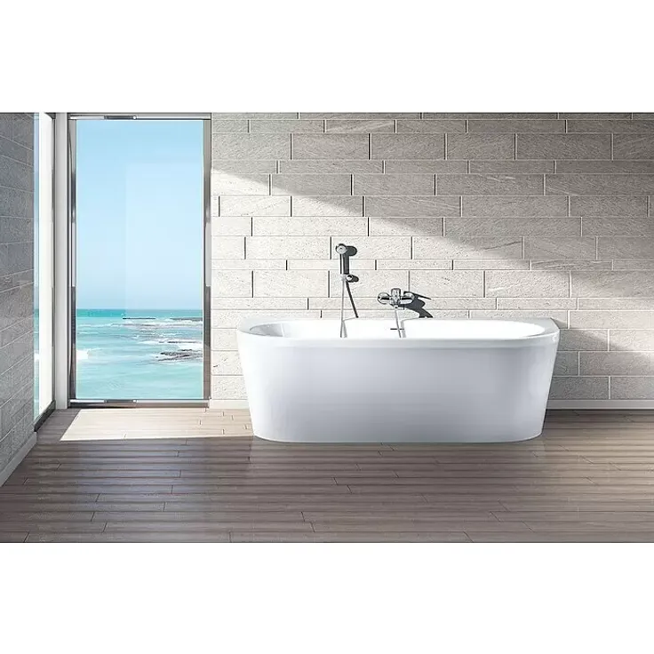 Ottofond Whirlpool Siesta, 180 x 79 cm, Sanitäracryl, Weiß, mit Light/Silent System und 20 LED-Farblichtscheinwerfern