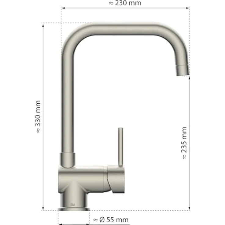 Eisl Futura Spültischarmatur, energiesparende Cold-Start-Funktion, 360° schwenkbar, geräuscharm – Bild 5