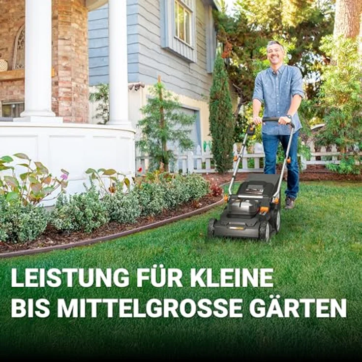 Worx WG745E, Akku-Rasenmäher mit 40V NITRO-Motor, 41 cm Schnittbreite für Rasenflächen bis 600 m² – Bild 2