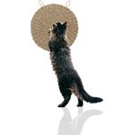 Rohrschneider® Kratzmatte Katze rund | Kratzbrett | Seegrasmatte | Kratzmatte Katze Wand | Katzen Kratzbrett einzeln oder 2er Set (Einzelartikel)