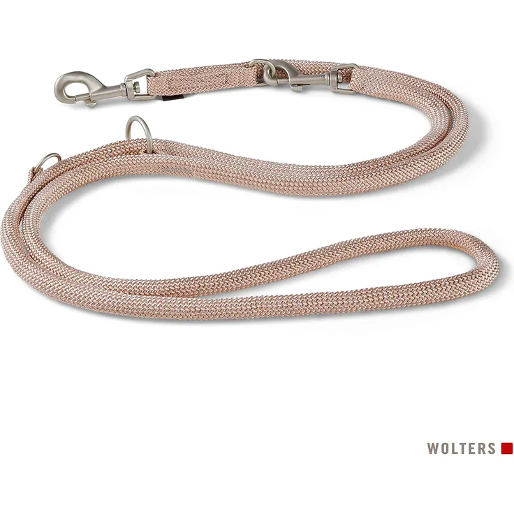Wolters K2-Tauprogramm Führleine extra lang, 300 cm x 1,3 cm, champagner, rundgeflochten aus robustem Nylongewebe