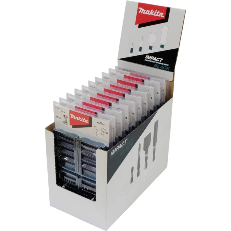 Makita E-03109-10 Bit-Set, 90-tlg. Impact Black, hochwertiges Zubehör für Profi-Anwendungen