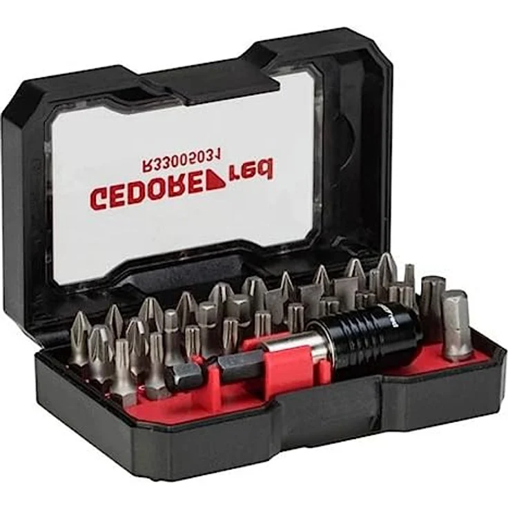 Gedore RED R33005031 Bit-Set 32-teilig, hohe HRC-Härte 60, mit magnetischer Bit-Arretierung, Kunststoffbox – Bild 1
