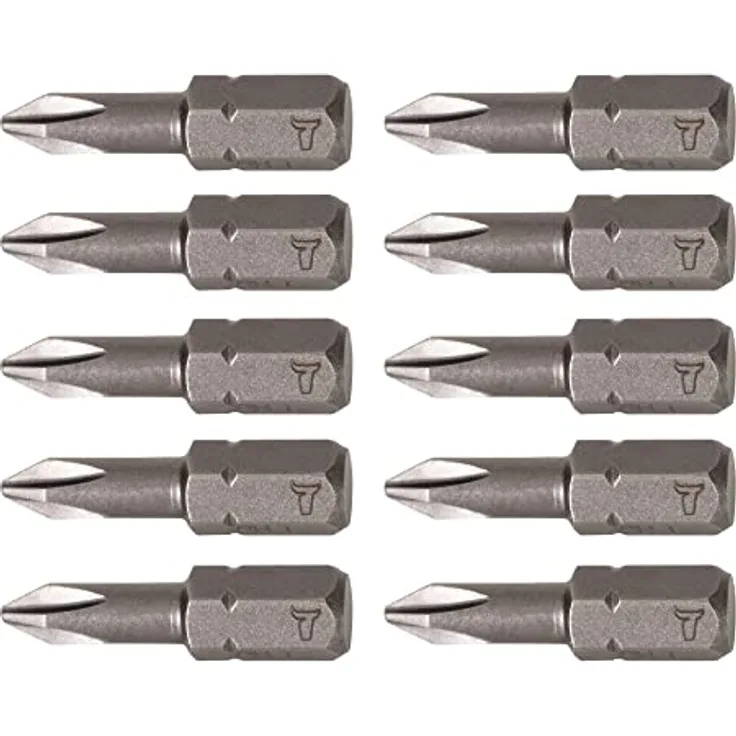 STIER Phillips-Bit PH 1, Form C 6,3, 25 mm, 10er Pack für langlebige und kraftvolle Anwendungen