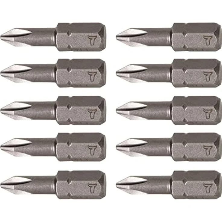STIER Phillips-Bit PH 1, Form C 6,3, 25 mm, 10er Pack für langlebige und kraftvolle Anwendungen – Bild 1