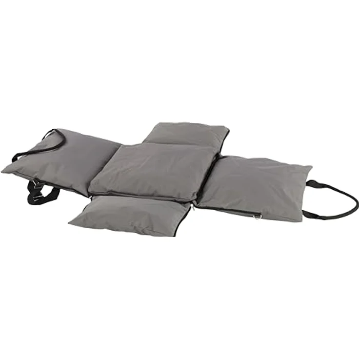 Flamingo Bobba 3-in-1 Autositz für Hunde, 56 x 56 x 42 cm, stehend, Abnehmbarer Boden, Verstellbarer Innengurt, Grau – Bild 3