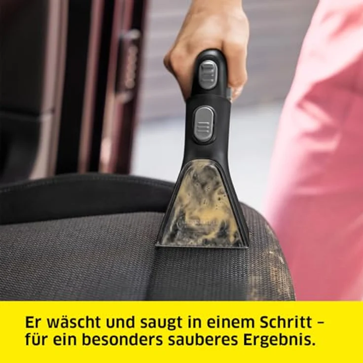 Kärcher Waschsauger SE 3 Compact, 500 W, 1,7 l, 2,76 m2, 4,1 kg, Sprühsaugschlauch, Weiß – Bild 3