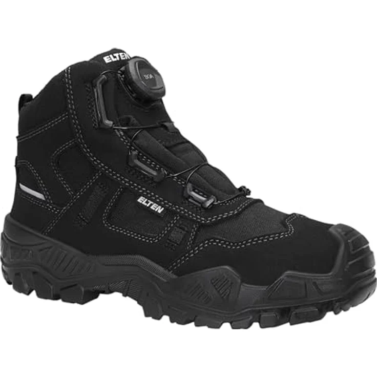 ELTEN Sicherheitsstiefel MIKE BOA® black Mid ESD S3S, hydrophobierte Mikrofaser, Gr. 47 – Bild 1