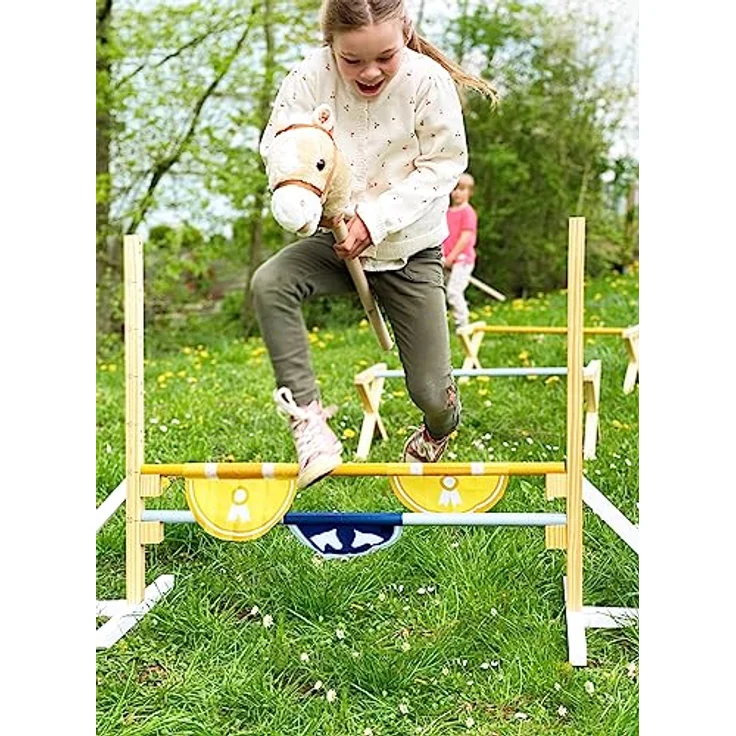 Small Foot Hindernis für Kinder 12398, modulares Outdoor-Spielzeug mit anpassbarer Hürdenhöhe von 20 bis 70 cm – Bild 11